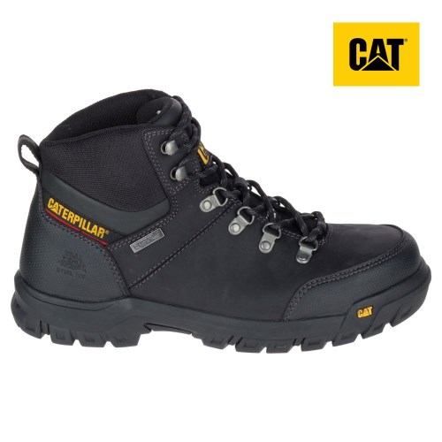 Pánské Pracovní Boty Caterpillar Framework S3 WR HRO SRA Steel Toe Černé (CZ-9IER)